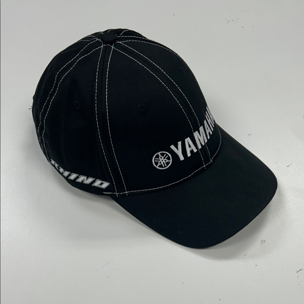 Yamaha Black Cap with White Stitching
